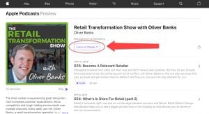 Review the Retail Transformation Show in iTunes