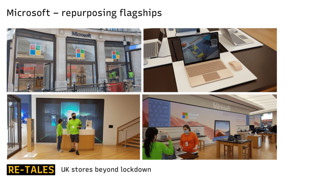 Microsoft's London flagship repurposed to a showroom model