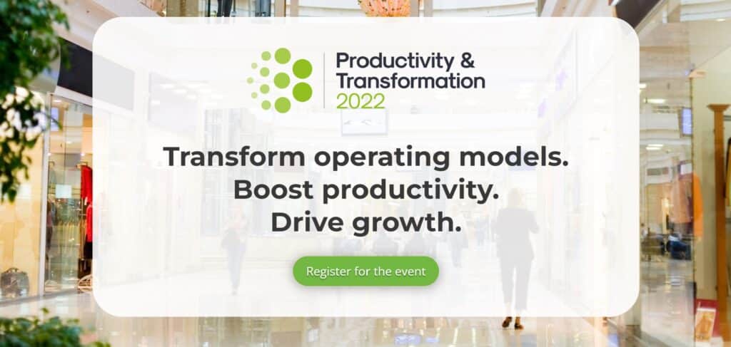 Productivity & Transformation. Transform operating models. Boost productivity. Drive growth.